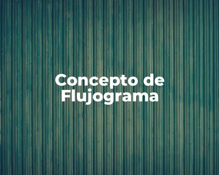 Concepto de Flujograma