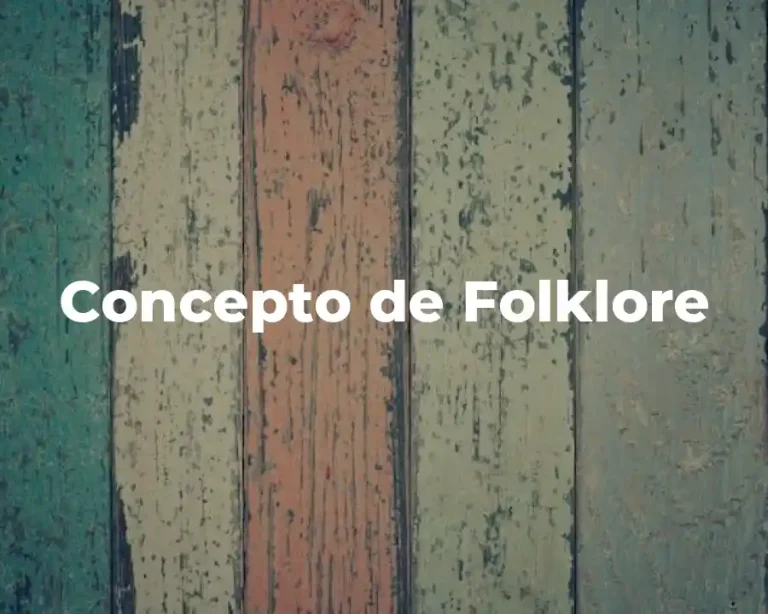 Concepto de Folklore