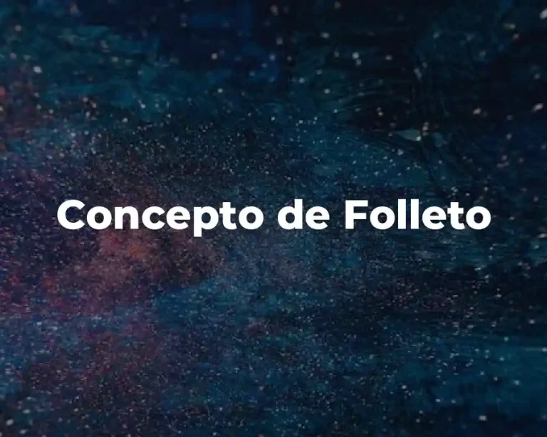 Concepto de Folleto