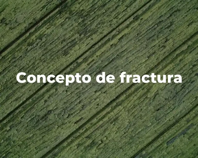 Concepto de fractura