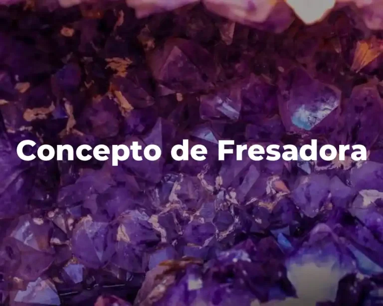 Concepto de Fresadora