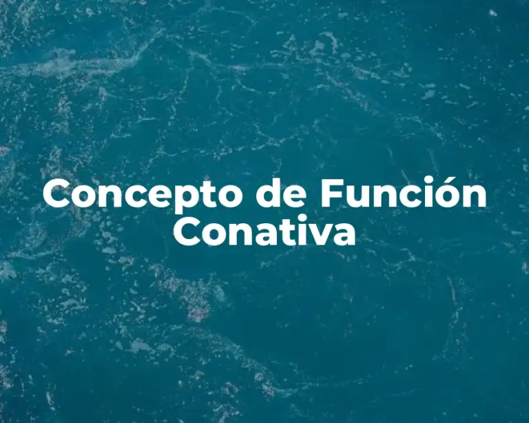 Concepto de Función Conativa