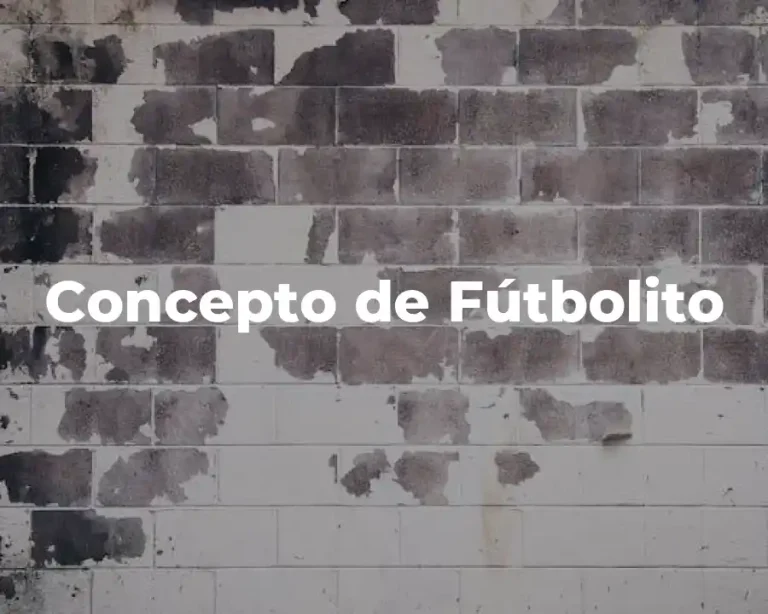 Concepto de Fútbolito