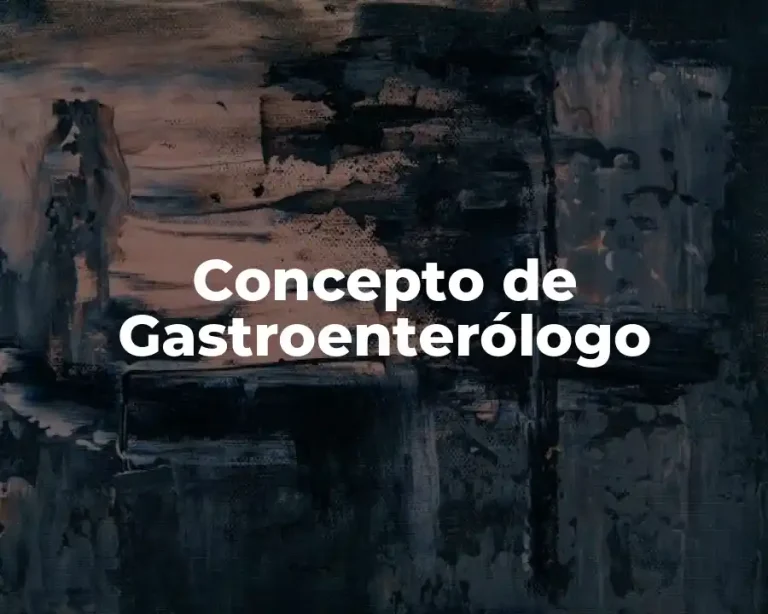 Concepto de Gastroenterólogo