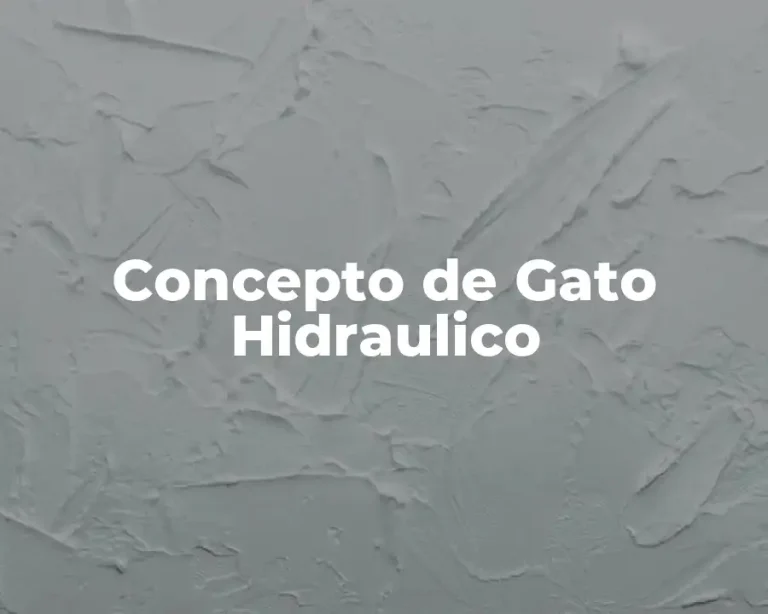 Concepto de Gato Hidraulico