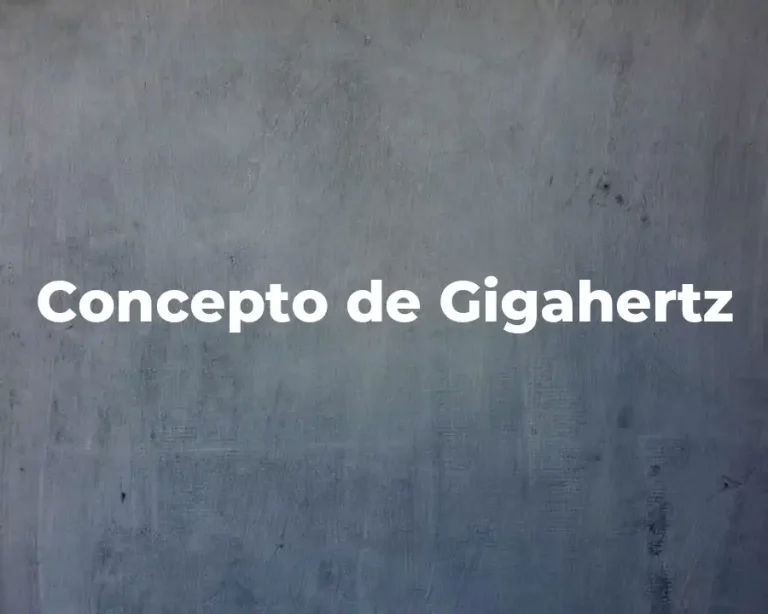 Concepto de Gigahertz