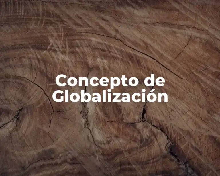 Concepto de Globalización