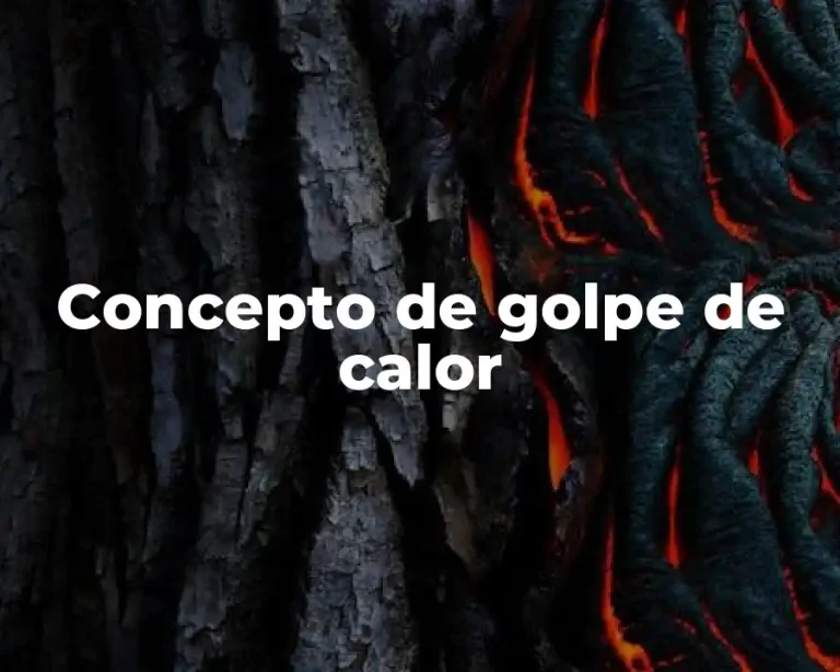Concepto de golpe de calor