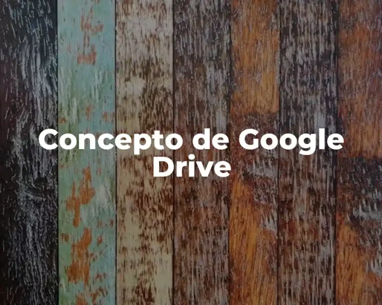 Concepto de Google Drive