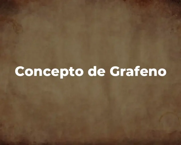 Concepto de Grafeno