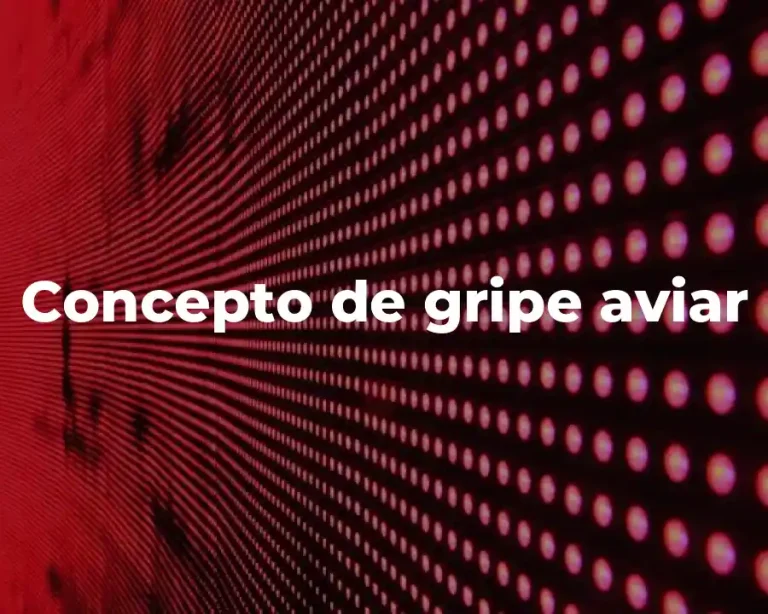 Concepto de gripe aviar