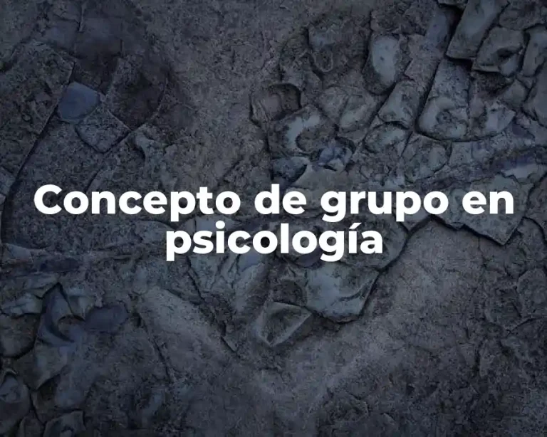 Concepto de grupo en psicología