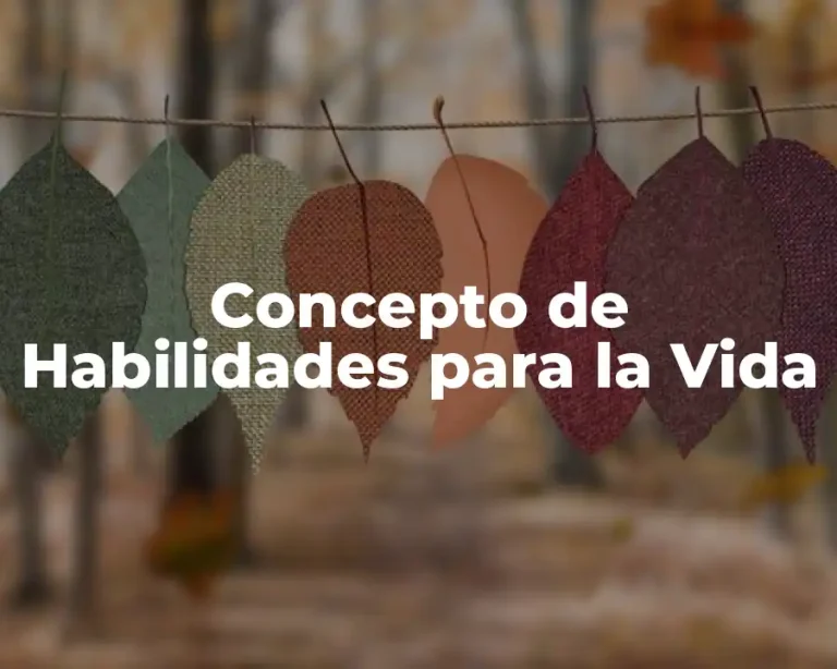 Concepto de Habilidades para la Vida