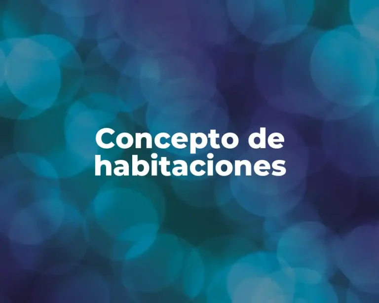 Concepto de habitaciones
