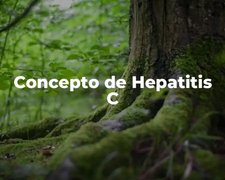 Concepto de Hepatitis C