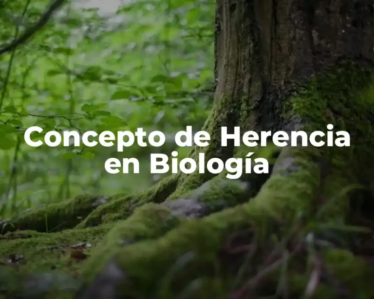 Concepto de Herencia en Biología