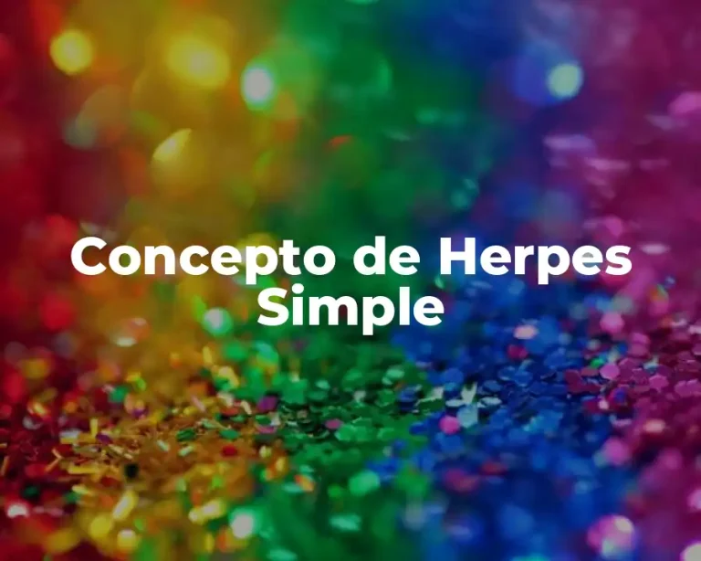 Concepto de Herpes Simple