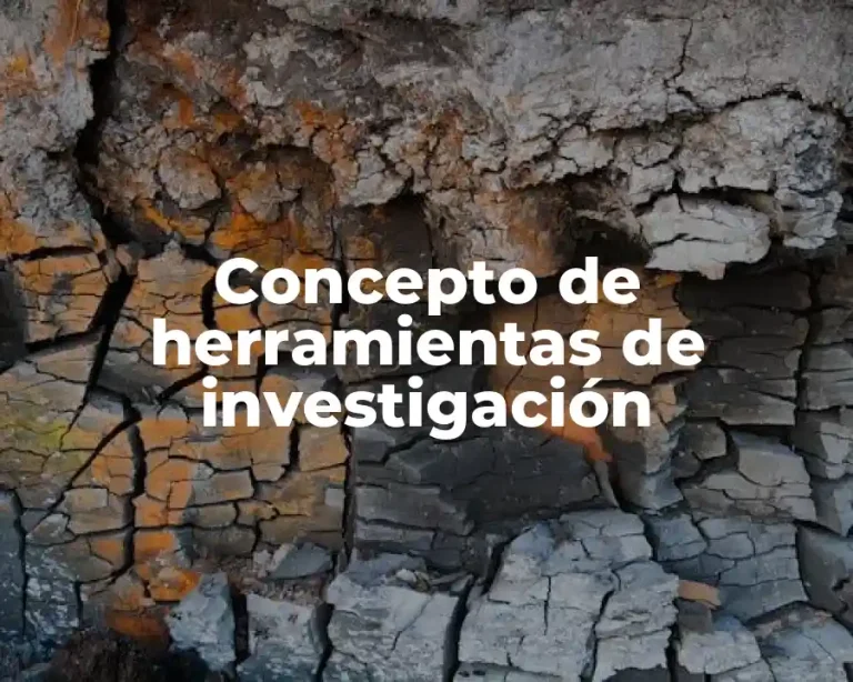 Concepto de herramientas de investigación