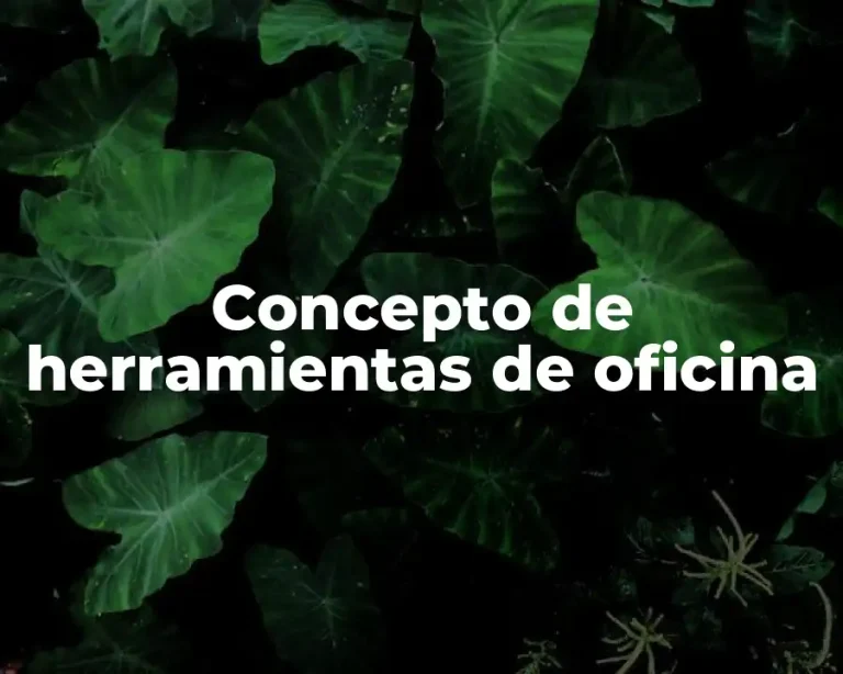 Concepto de herramientas de oficina