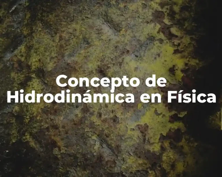 Concepto de Hidrodinámica en Física