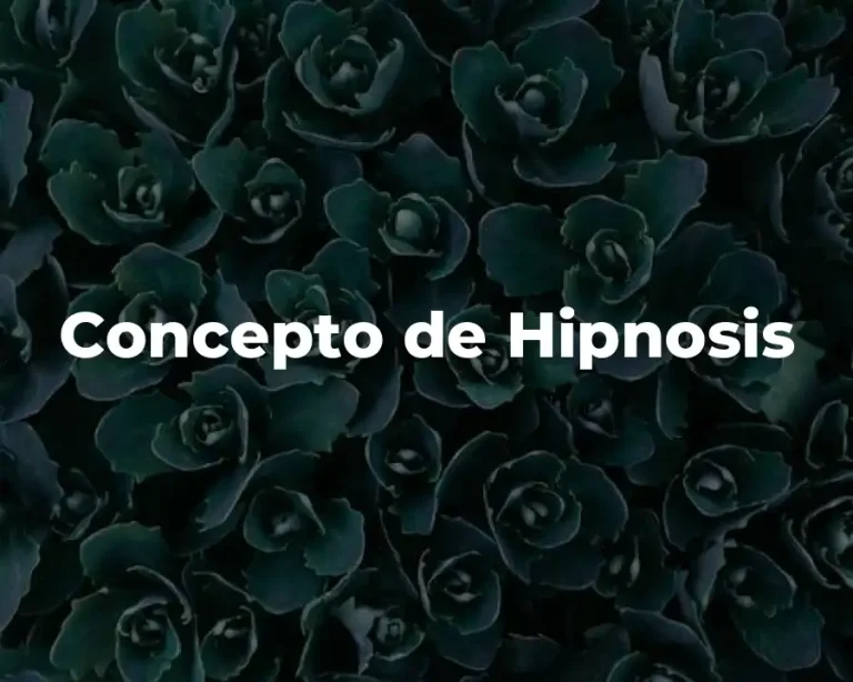 Concepto de Hipnosis