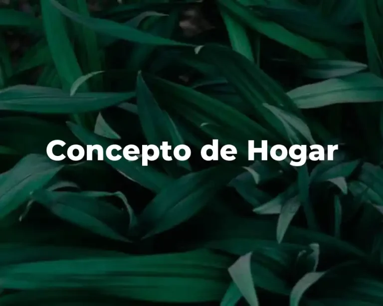 Concepto de Hogar