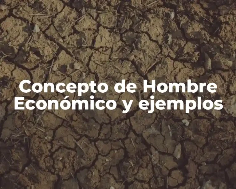 Concepto de Hombre Económico y ejemplos