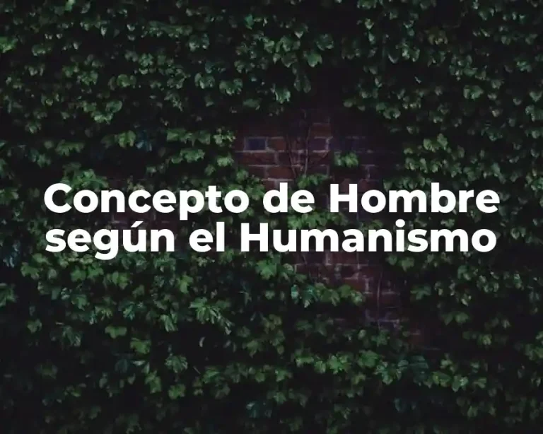 Concepto de Hombre según el Humanismo