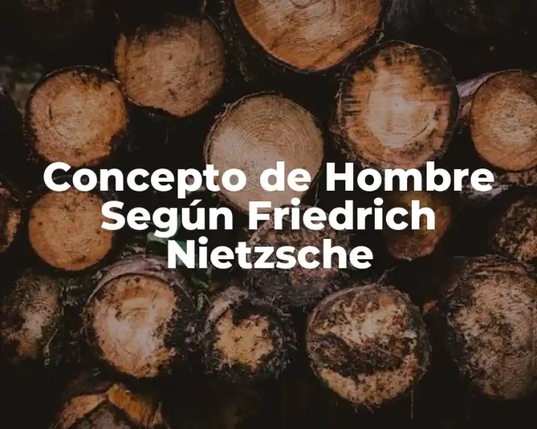 Concepto de Hombre Según Friedrich Nietzsche