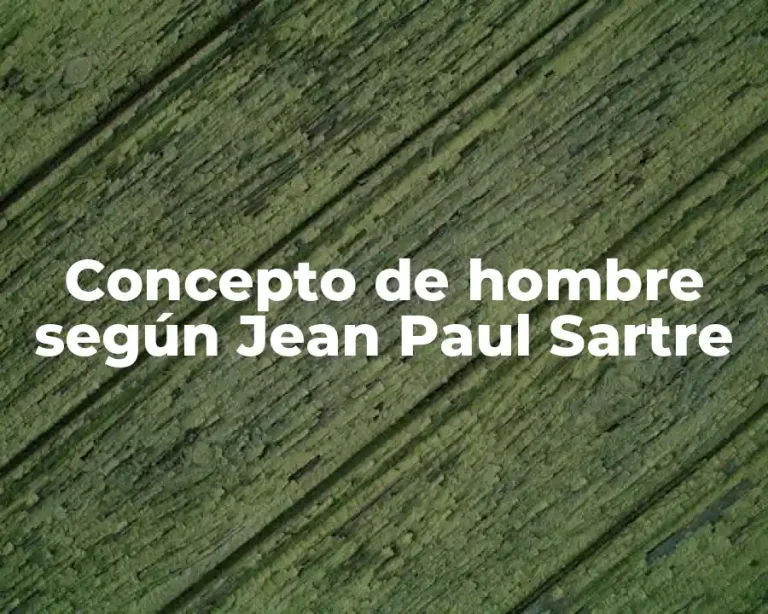 Concepto de hombre según Jean Paul Sartre