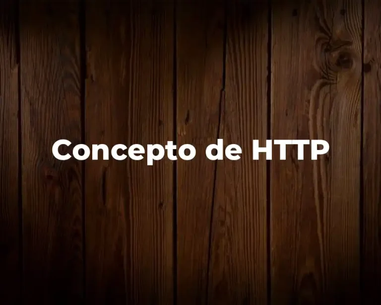Concepto de HTTP