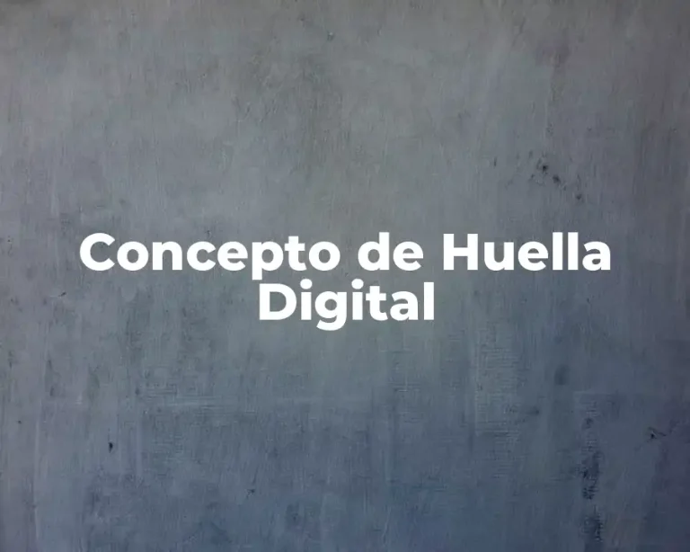 Concepto de Huella Digital