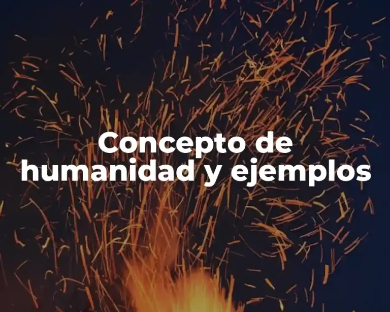 Concepto de humanidad y ejemplos