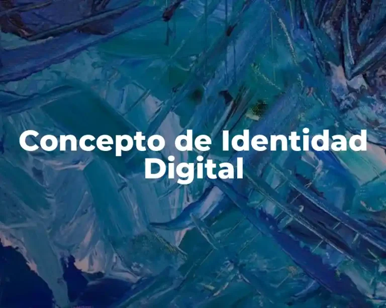 Concepto de Identidad Digital