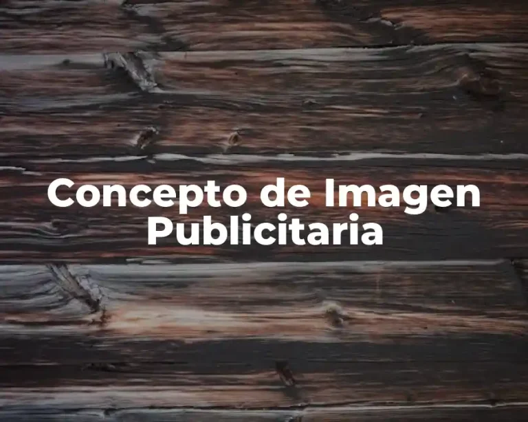 Concepto de Imagen Publicitaria