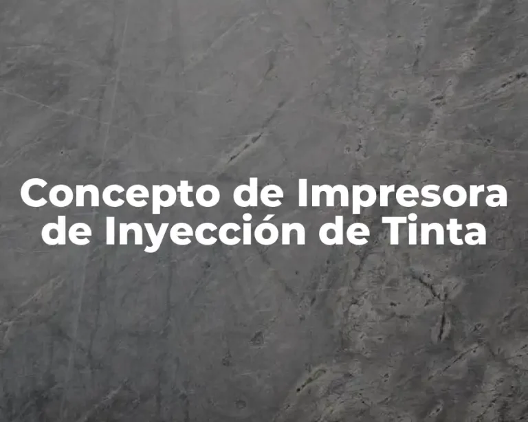 Concepto de Impresora de Inyección de Tinta
