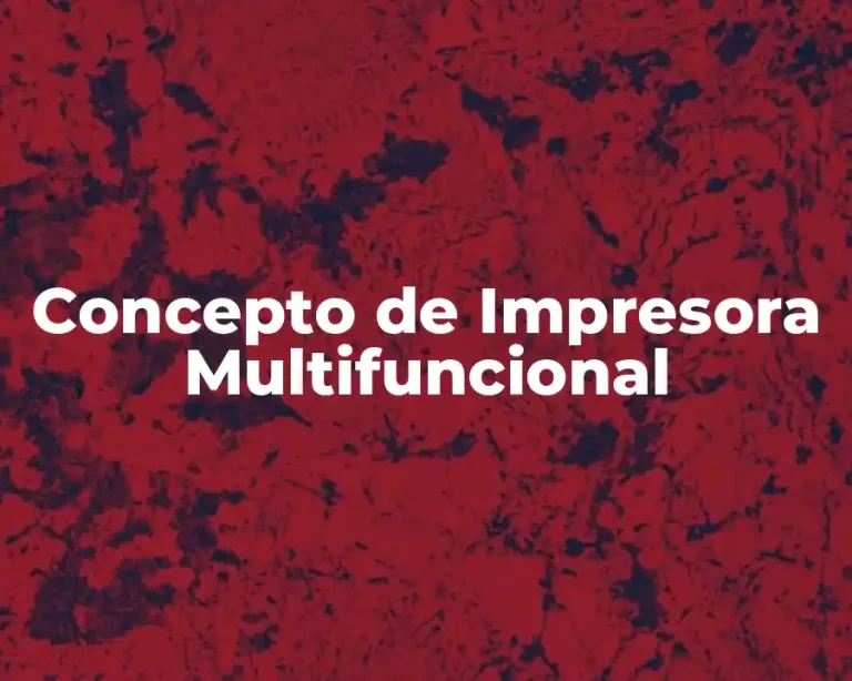 Concepto de Impresora Multifuncional