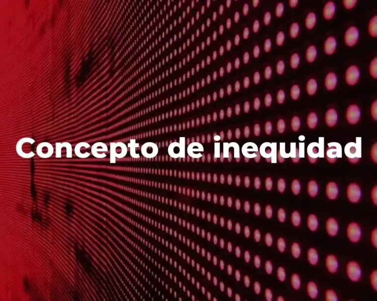 Concepto de inequidad