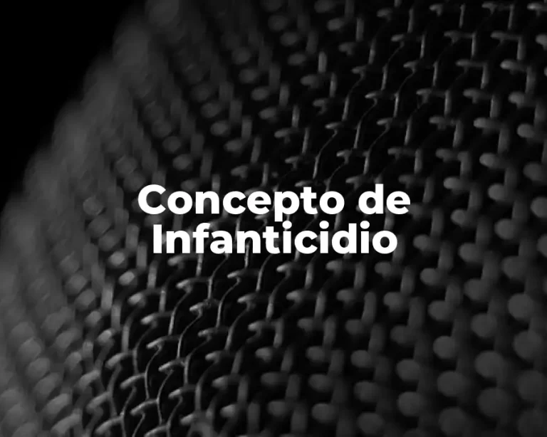 Concepto de Infanticidio