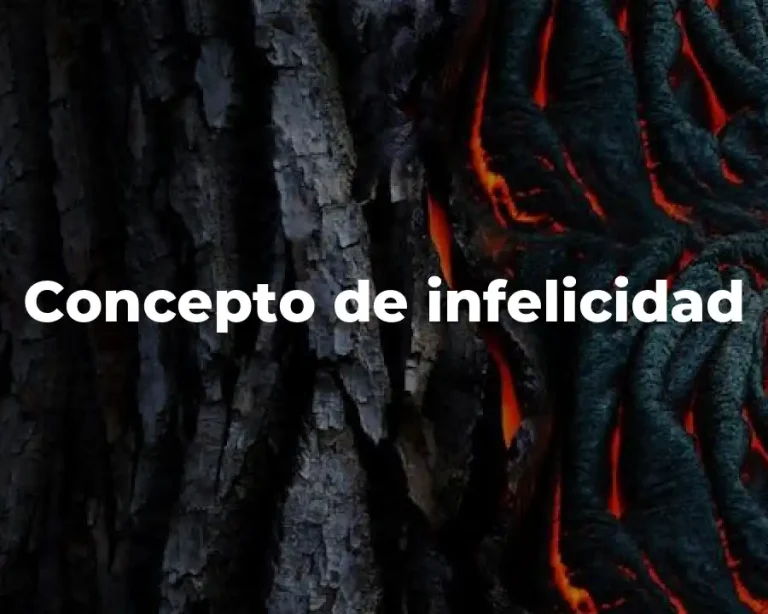 Concepto de infelicidad