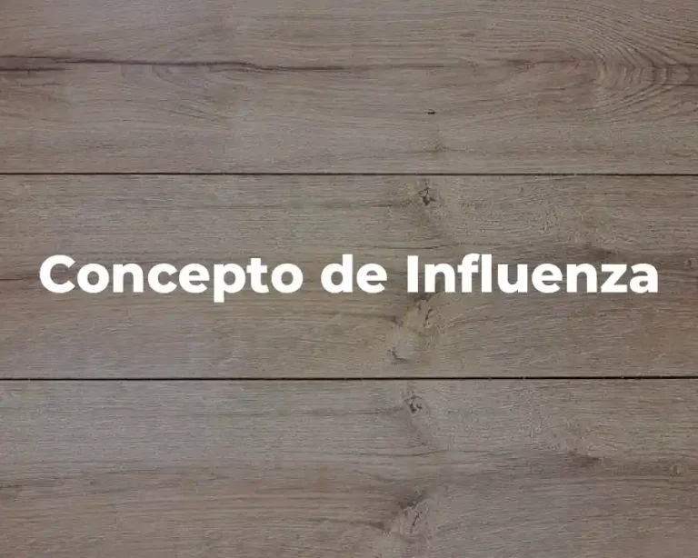 Concepto de Influenza