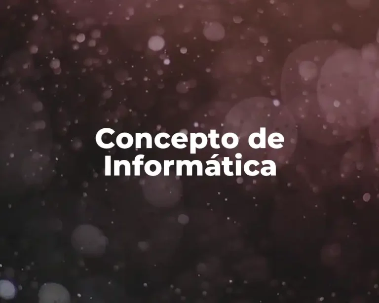 Concepto de Informática