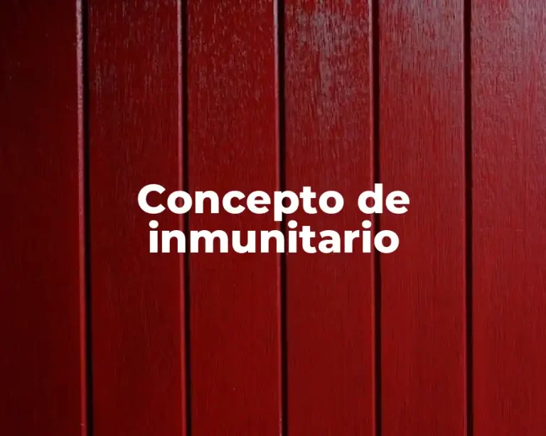 Concepto de inmunitario