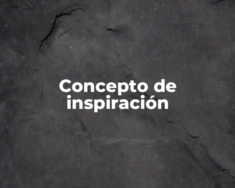 Concepto de inspiración
