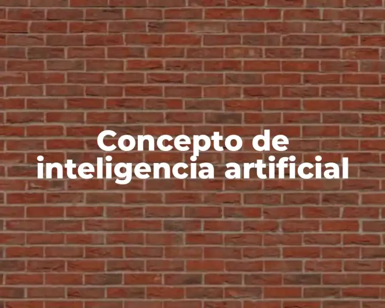 Concepto de inteligencia artificial