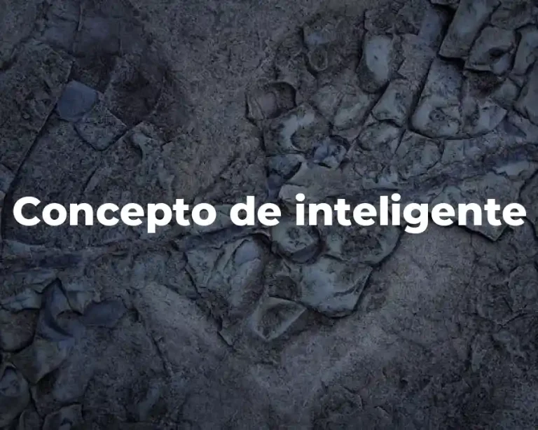 Concepto de inteligente