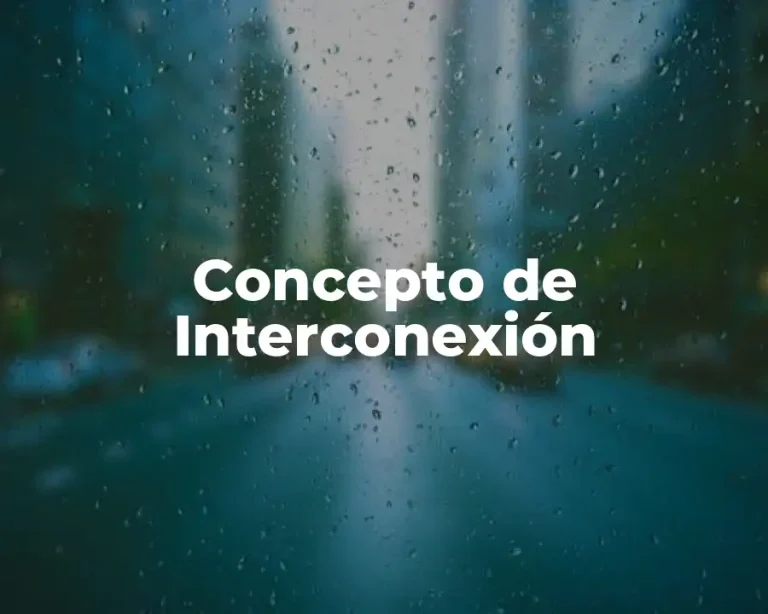 Concepto de Interconexión