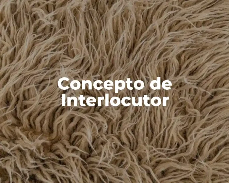 Concepto de Interlocutor