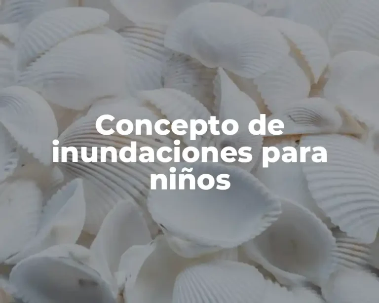 Concepto de inundaciones para niños