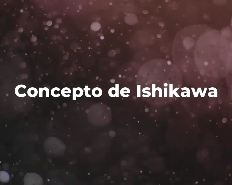 Concepto de Ishikawa